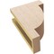 Ekena Millwork 4"W x 8"D x 12"H Classic Alpine Rough Cedar Woodgrain TimberThane Corbel, Primed Tan CORUR04X08X12ALPRCPR - alternate 6